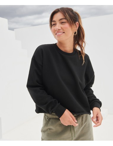 S-SK515-Womens Cropped Slounge Sweat